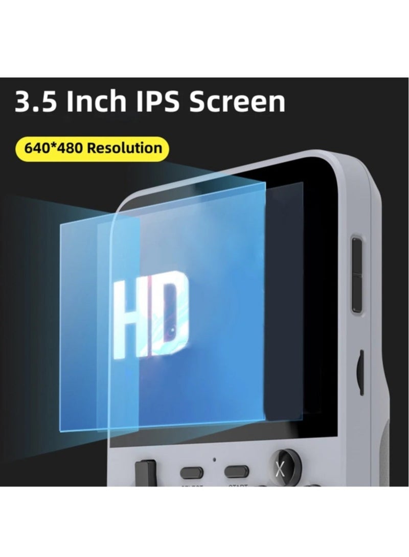 D007 Handheld Game Console with Linux System, Dual 3D Joystick System, Retro Games Console with 10000+ Classic Games, Handheld Emulator Console， Built-in 128G Memory Card (Grey)  - Image 4