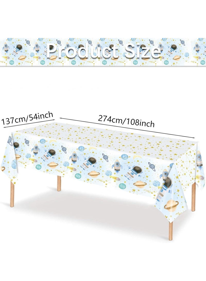 Party Supplies 142 Pieces, Disposable Dinnerware Set for 20 People, Includes 7in 9in Plates Cups Knives Forks Spoons Napkins Tablecloth Bunting, for Birthday Wedding Picnic - Image 3