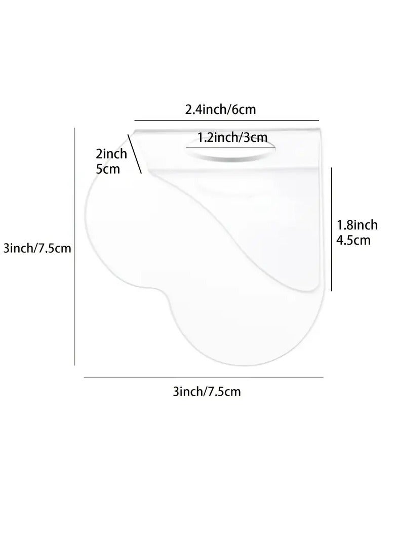 ORiTi 1Pc Heart Shape Foundation Art Paletter Nail Art Paletter Hand held Salon Manicure Tool - Image 3