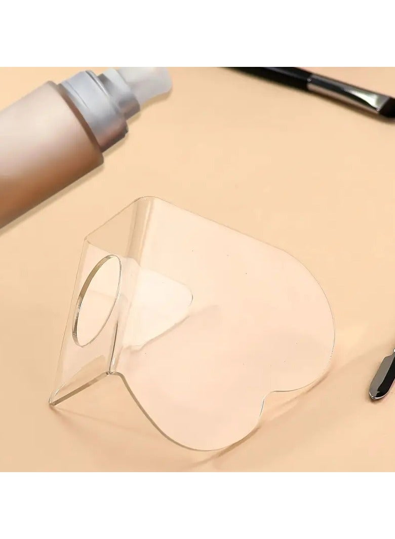 ORiTi 1Pc Heart Shape Foundation Art Paletter Nail Art Paletter Hand held Salon Manicure Tool - Image 4