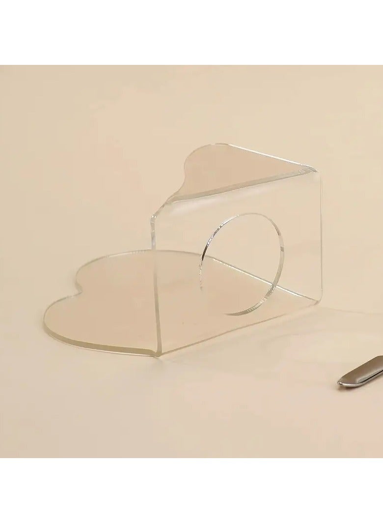 ORiTi 1Pc Heart Shape Foundation Art Paletter Nail Art Paletter Hand held Salon Manicure Tool - Image 5