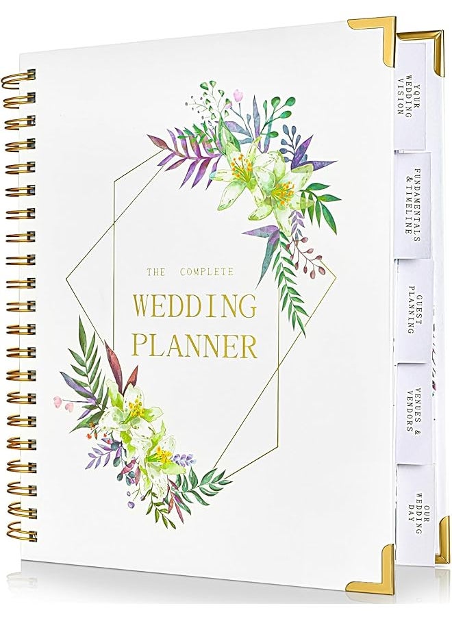 erorex Wedding Planner Book Comprehensive Wedding Organizer With Checklists And Budget Tools Hardcover Wedding Binder Featuring 5 Inner Folders Ideal Engagement Gift For Brides  - Image 1