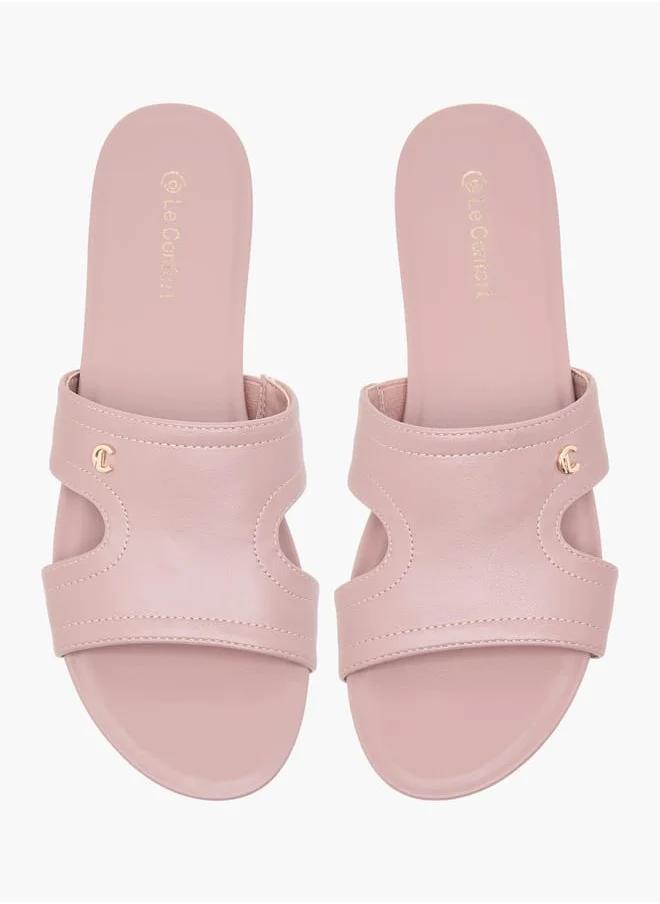 لو كونفورت Women Solid Slip-On Comfort Sandals