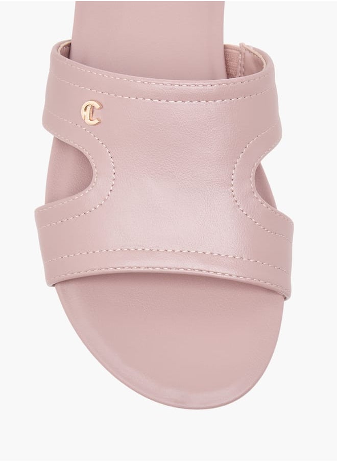 Le Confort Women Solid Slip-On Comfort Sandals  - Image 3