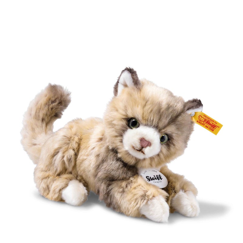 Steiff Cat Plush Animal Toy, Spotted Brown - Image 4