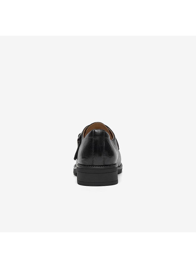 Bata Women's Loafers Autumn Retro Cowhide Chunky Heel Shoes C5563cm5 Black Sheepskin Size 38 - Image 3