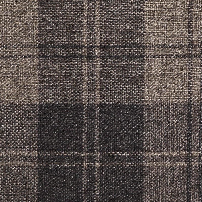 AAAAAcessories D-Shaped Chair Cushions, 2" Thick Dining Chair Pads with Ties and Removable, Machine-Washable Cover, 17" x 16", Set of 4, Brown Checkered - Image 3