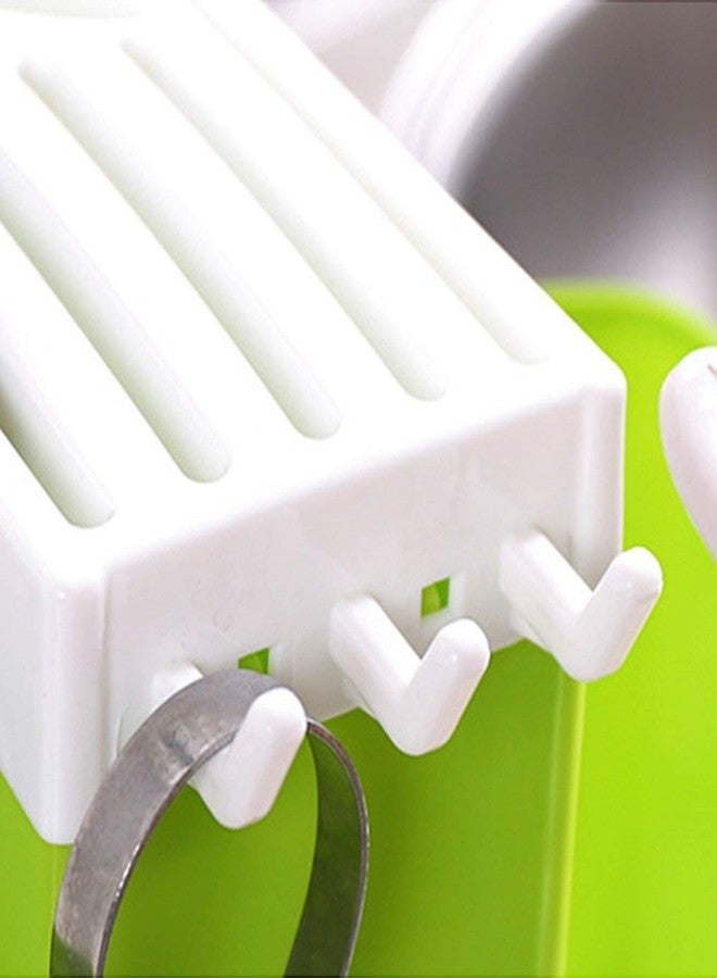 Mobhada Multi Functional Self Draining Kitchen Cutlery Organizer Basket for Kitchen - Multi Color - Image 4