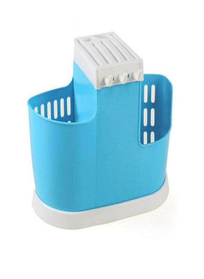 Mobhada Multi Functional Self Draining Kitchen Cutlery Organizer Basket for Kitchen - Multi Color - Image 3