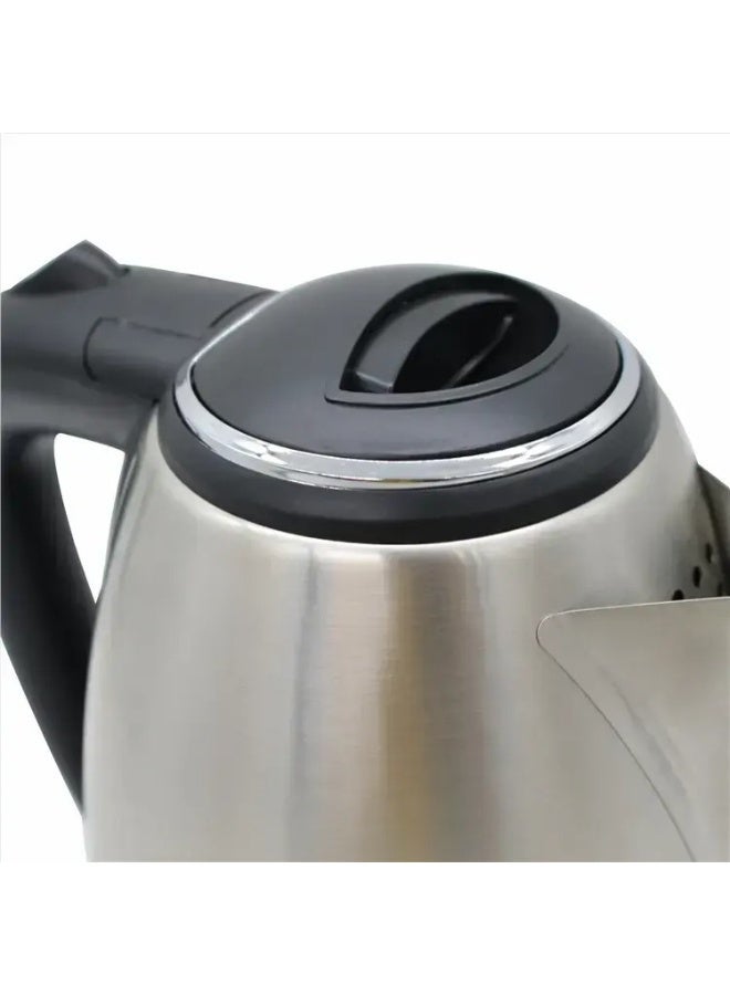 Stainless Steel Electric Kettle 2L  Fast Boil Hot Water , Milk & Tea Boiler with LED Indicator, Auto Shut-Off & Boil-Dry Protection, Stainless Steel Inner Cover & Filter, 1500W Power  Home & Office Use - Image 5