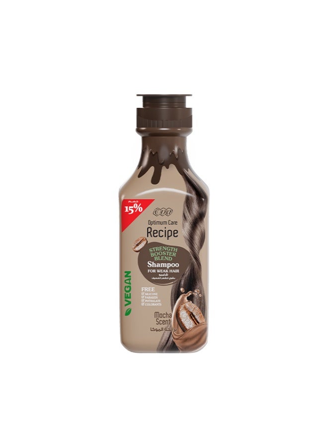 Recipe Strength Booster Blend Shampoo Mocha Scent 350 Ml ( Special Offer 15 % )