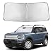 EcoNour Windshield Sunshade Compatible for Ford Bronco Sport 20212024 2025 2026 Sun Visor for Front Windshield Window Sun Shade Cover UV Heat Blocker Protector Car Accessories - Image 2