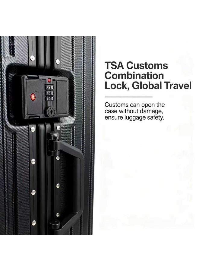 Prosperity Luxury Business Travel Suitcase - 20 Inch Carry-On Trolley Bag - 360° Silent Spinner Wheels - TSA Combination Lock - Side Opening Design - Image 5