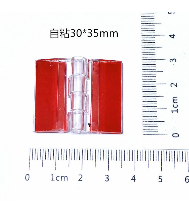 2026 Clear Self Adhesive Hinges 2 Pieces 30x35mm No Drill For Handmade Boxes - Image 3