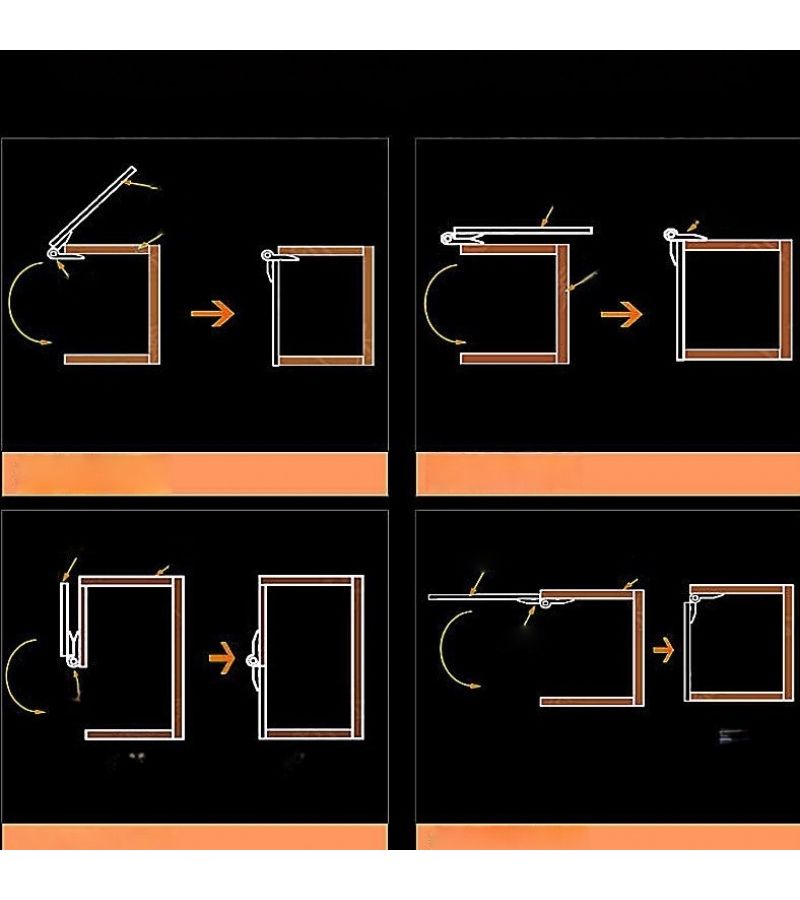 2026 Clear Self Adhesive Hinges 2 Pieces 30x35mm No Drill For Handmade Boxes - Image 5