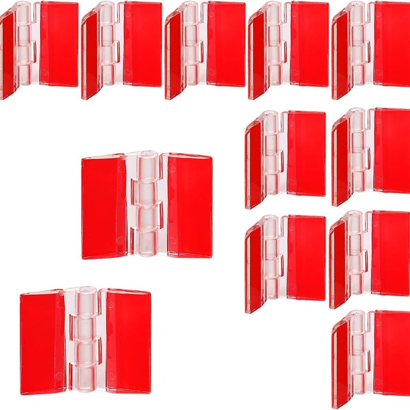 2026 Clear Self Adhesive Hinges 2 Pieces 30x35mm No Drill For Handmade Boxes - Image 1