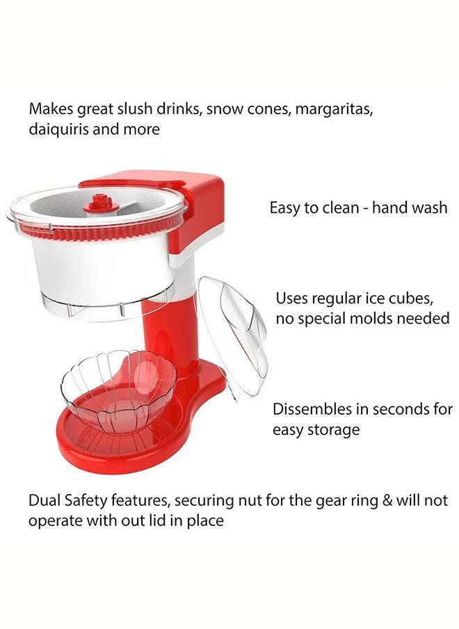 LENND Snow Ice Machine Electric Ice Crusher Multi-Purpose Portable Snow Cone Compact Cooking Shaving Maker for Picnic, Shop, School  - Image 2