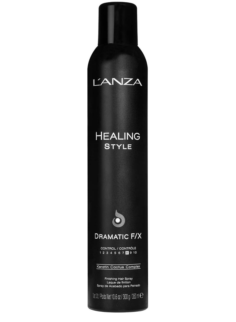 L'ANZA Healing Style Dramatic F/X Hair Spray, Hair Styling Spray With Strong Hold Effect, Anti Frizz & Heat Protection, Boosts Volume For Natural Long Lasting Volumizing Effects, New Bottle (10.6 Oz) - Image 1