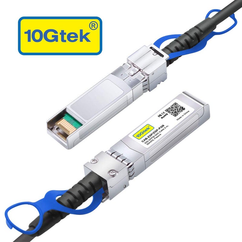 10Gtek 25G SFP+ DAC Cable - 25GBASE-CR SFP28 to SFP28 Passive Direct Attach Copper Twinax Cable for Dell 470-ACFB, 2-Meter(6.6ft) - Image 2