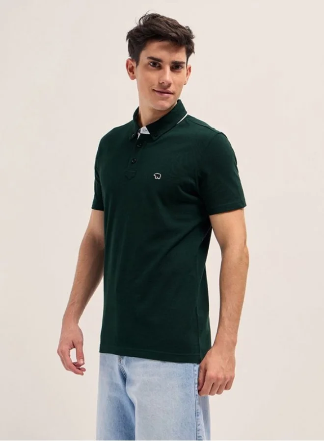 THE BEAR HOUSE Men's Polo Shirt for Casual & Semi-Formal Wear | Classic Collar Neck T-Shirt | Comfortable, Stylish & Versatile for Office, Travel, Outings & Everyday Use