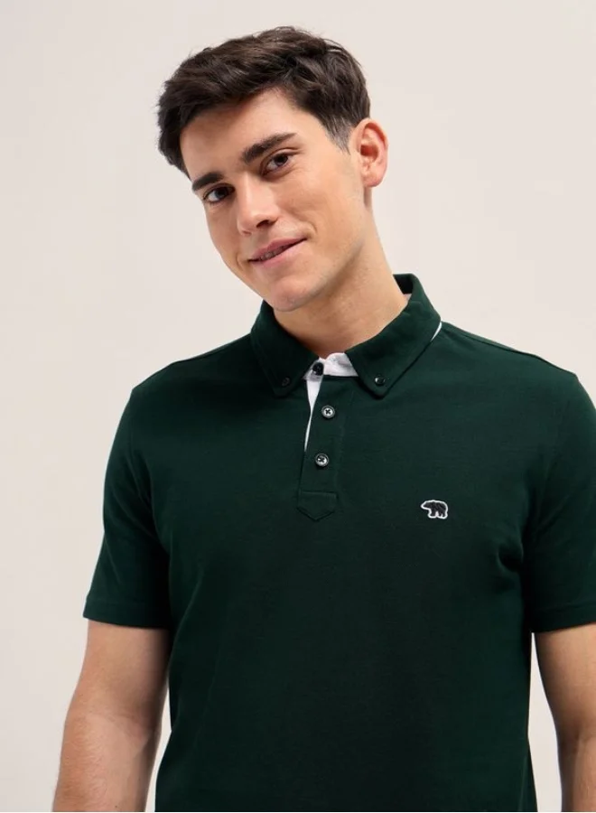 THE BEAR HOUSE Men's Polo Shirt for Casual & Semi-Formal Wear | Classic Collar Neck T-Shirt | Comfortable, Stylish & Versatile for Office, Travel, Outings & Everyday Use