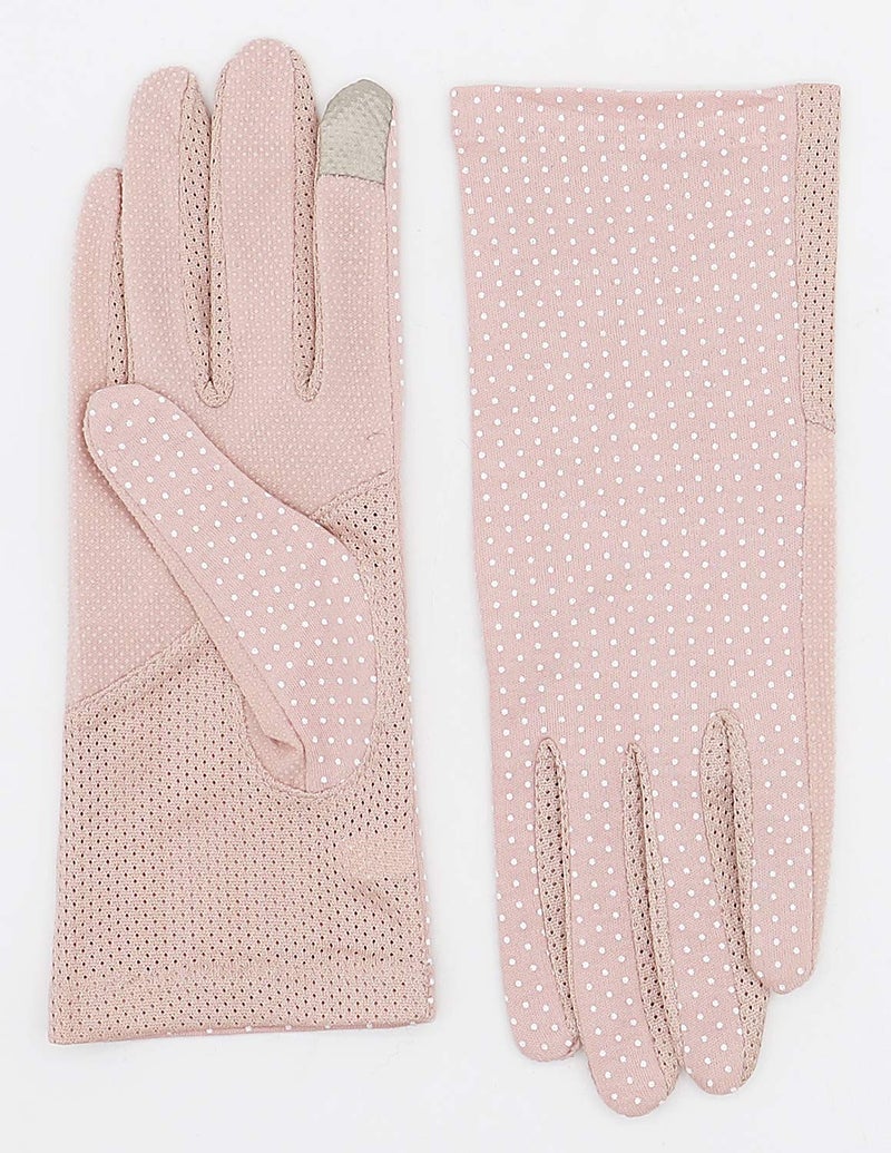 jaexest Women Screentouch Lightweight Sunblock Gloves Summer UV Protection Driving Cotton Gloves - Image 3