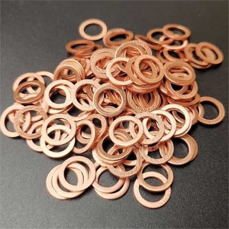 Flat Washers 3Box Copper Washer Gasket Nut and Bolt Assembly Flat Ring Seal Combination Kit with Box for Automotive Repair Parts - Image 4