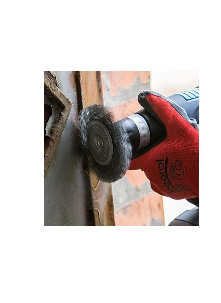 Beorol Beorol Steel Wire Circular Brush for Drill (75mm, CCK75B)  - Image 3