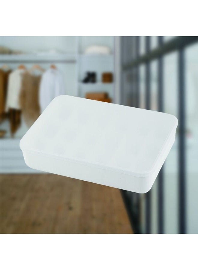 DANUBE HOME Magnus Plastic Organizer With Lid 36.5X26.5X8.5 Cm White  - Image 2