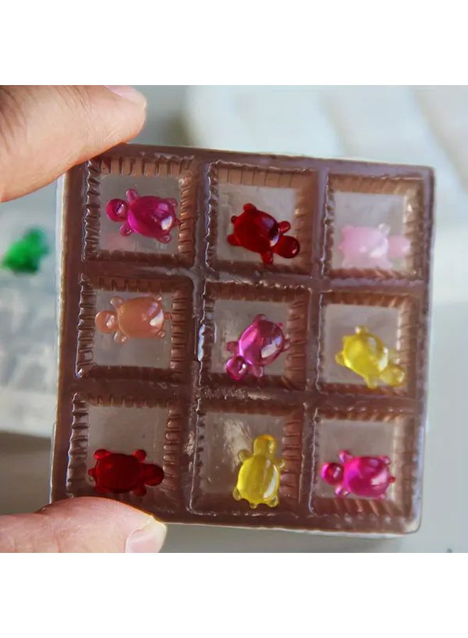 Nine Palace Grid Turtle Love Silicone Mold For Resin Wax Soap Making Crafts - Image 4