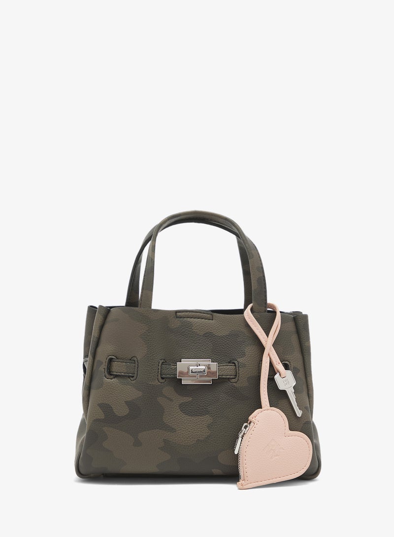 DKNY Bryar Small Satchel With Heart Dangle - Image 1