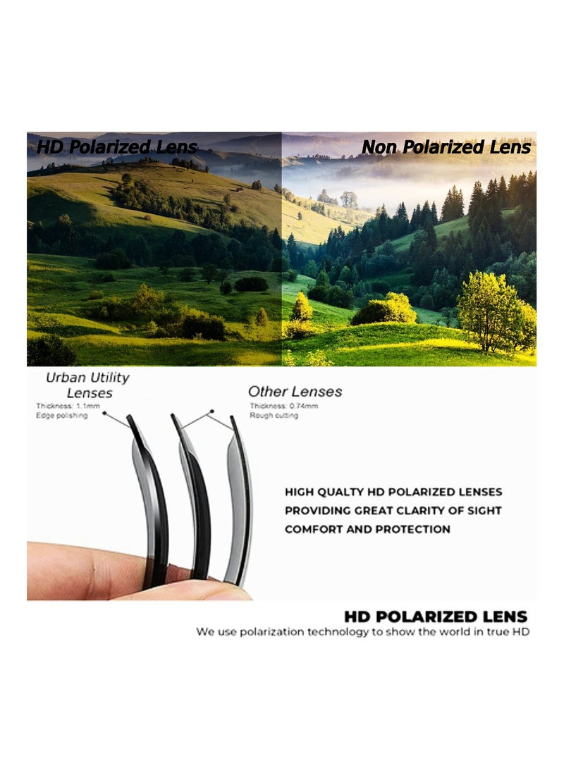 Urban Utility - Stylish Sunglasses for Men and Women (Unisex) - Durable, UV Protection, Trendy Eyewear, High-Quality Glasses, Fashionable Eyeglasses, Classic Shades, Designer Eyewear, All-Season Eyeglasses. - Image 1