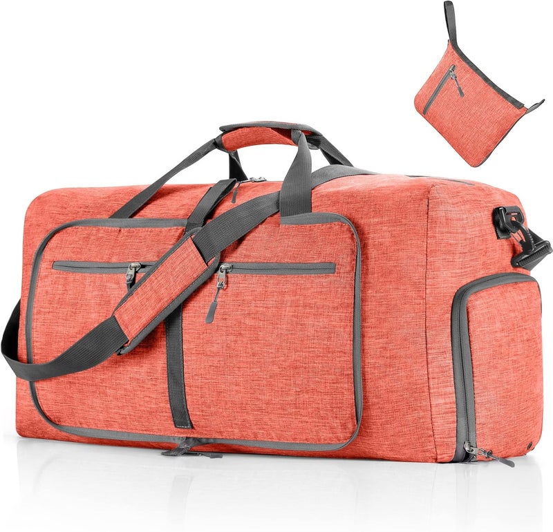 Vomgomfom Travel Duffle Bag for Men, 65L Foldable Travel Duffel Bag with Shoes Compartment Overnight Bag for Men Women Waterproof & Tear Resistant - Image 1