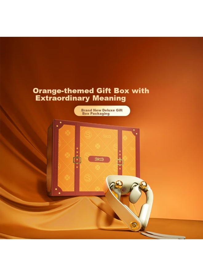 Skg Cervical Massager P7 2nd Generation With Hermès Orange Gift Box, Neck Shoulder Neck Physical Kneading Massager For International Women's Day Gift For Boyfriend And Girlfriend Birthday Gift