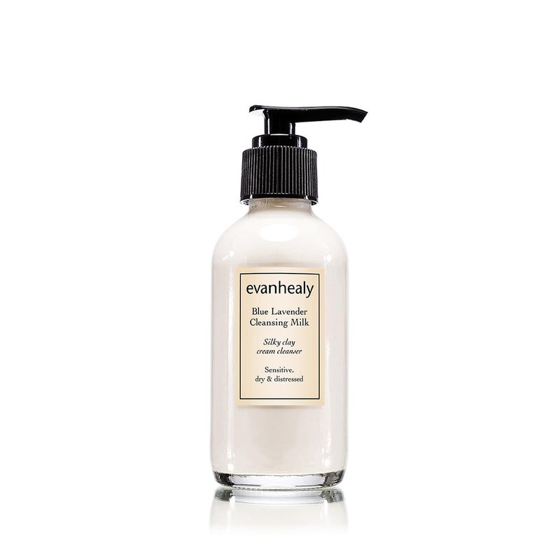 evanhealy Blue Lavender Cleansing Milk  Soothe  Calm Reactive Skin  Moisturizing Gentle Deep Clean For Sensitive Skin