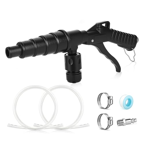 fatyehx Coolant Flush Gun heater core flush kit with Lever Action AirIncludes 2 PCS 4 Garden Hoses with MultiSize Nozzles for 1940mm Hoses for Automotive Coolant System FlushHeater Core Cleaning - Image 1