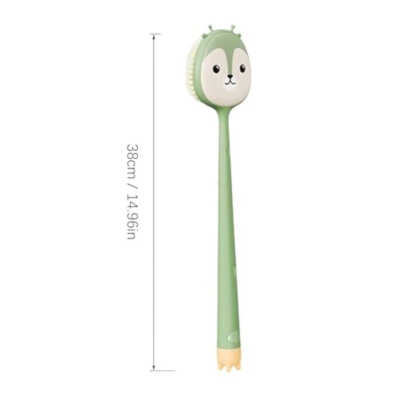 GENTLE BACK EXFOLIATOR - Pamper yourself with our Gentle Back Scrub, which features a long handle for easy application and soft bristles to give a gentle touch to your skin in the shower. (1 brush) - Image 4