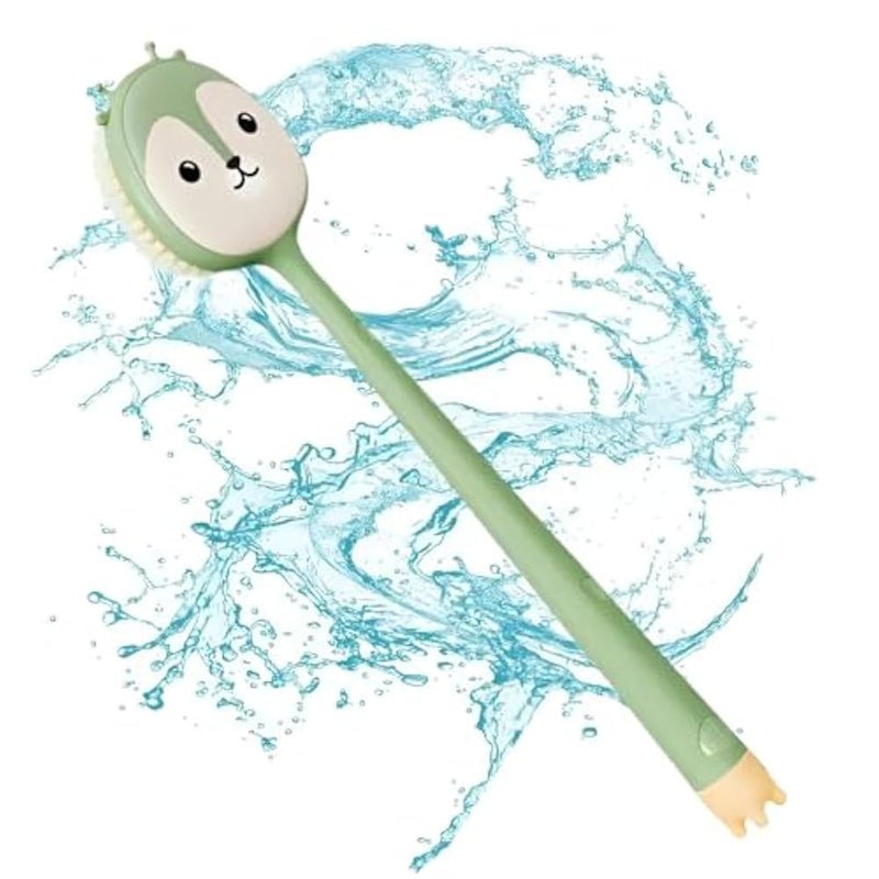 GENTLE BACK EXFOLIATOR - Pamper yourself with our Gentle Back Scrub, which features a long handle for easy application and soft bristles to give a gentle touch to your skin in the shower. (1 brush) - Image 1