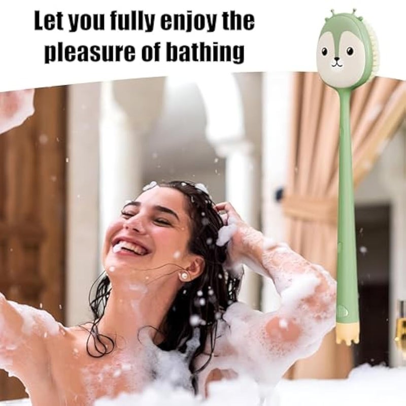GENTLE BACK EXFOLIATOR - Pamper yourself with our Gentle Back Scrub, which features a long handle for easy application and soft bristles to give a gentle touch to your skin in the shower. (1 brush) - Image 3