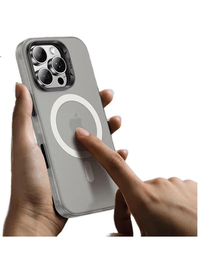 Benks بنكس (Benks) 【زر الكاميرا المدمج】 مناسب لغطاء هاتف آبل 16 بروماكس غطاء آيفون 16 بروماكس مضاد للسقوط بامتصاص مغناطيسي خفيف رملي تغطية كاملة غطاء واقي بلون التيتانيوم الأصلي - Image 2