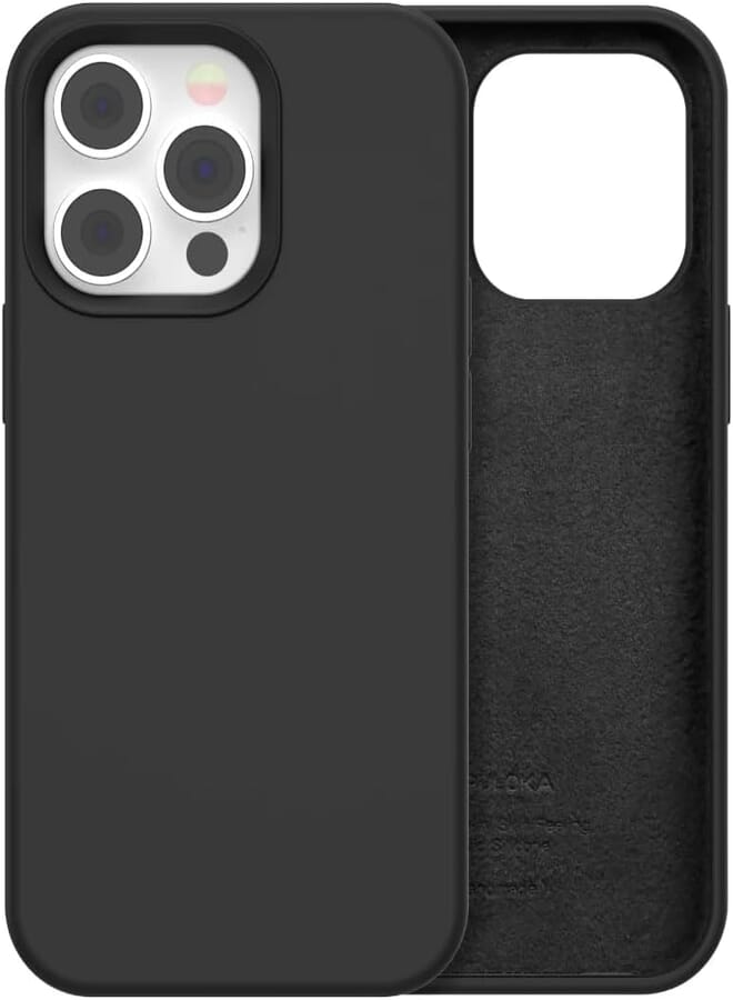 Next Next Store Premium Shockproof Silicone Case Compatible with iPhone 14 Pro Max, Premium Protection and Stylish Design, Shock and Scratch Resistant, Provides Full Safety for Your Device. (Black)