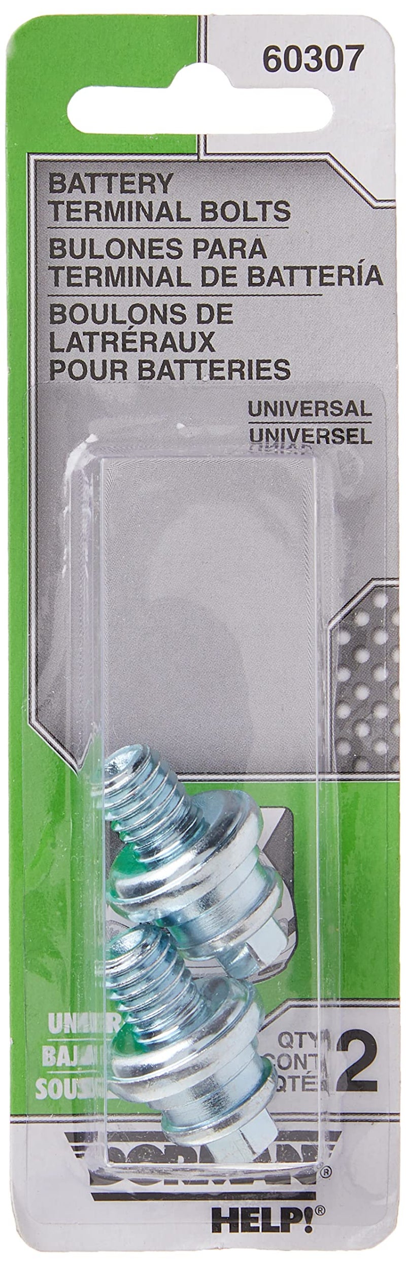 Dorman 60307 3/8 In.-16 x 3/8 In. Stud Length, 1-1/8 In. Long Side Terminal Bolts, 2 Pack Universal Fit - Image 4