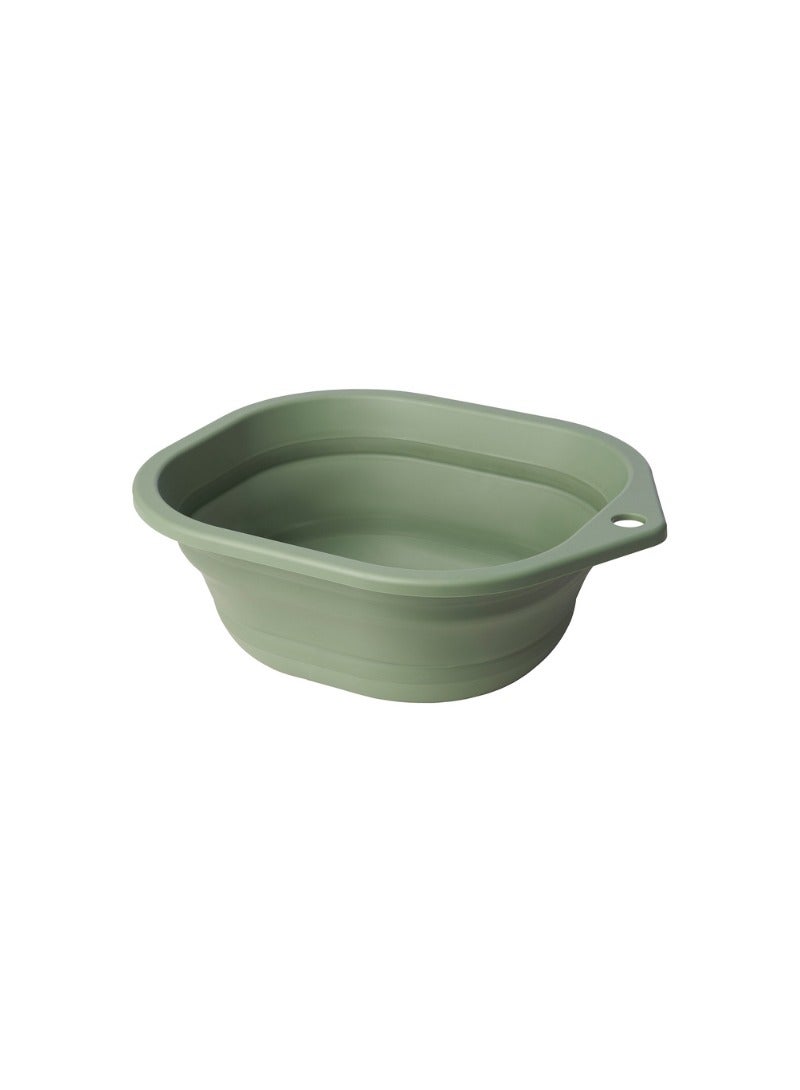 Foldable Wash Tub – Green | 10L Compact Multi-Purpose Basin - Image 1