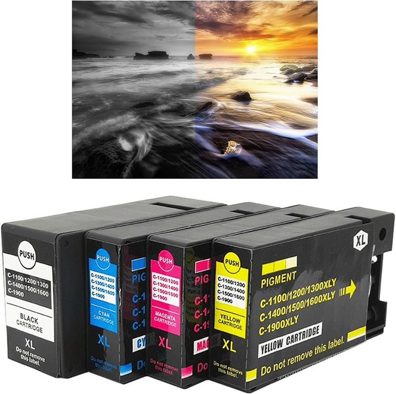 4 Colors High Capacity Cartridge Replacement for MB2040 MB2340 Printer Office Use - Image 3