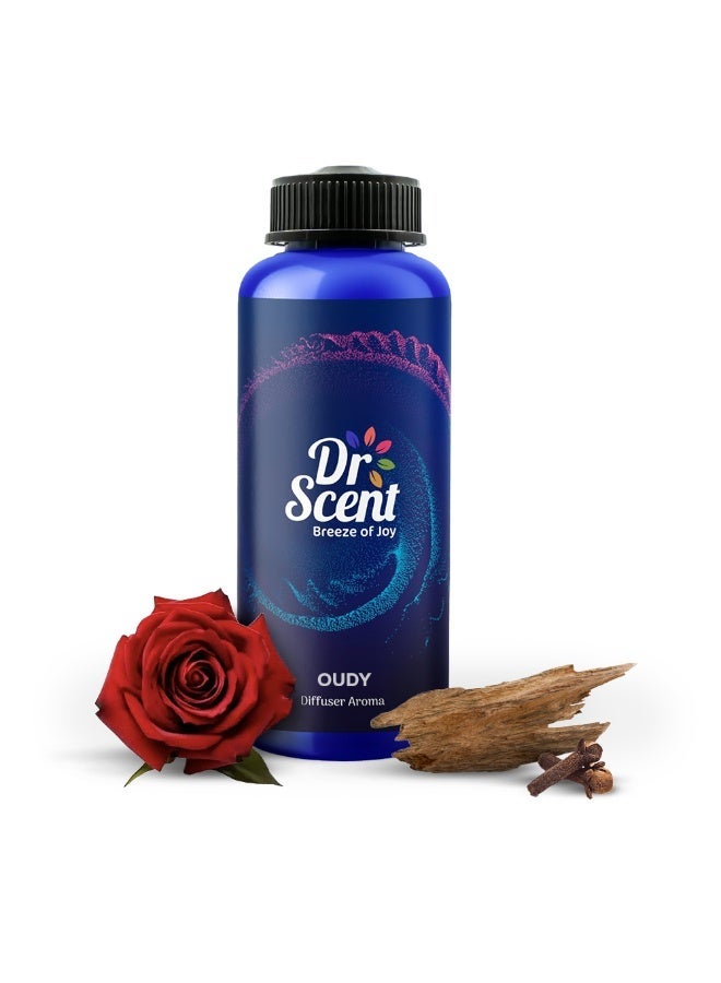 Dr Scent Breeze of Joy Diffuser Aroma Oudy, With Intense Notes Rich Agarwood, Sweet Hearty Notes Praline, Finishing with Strong Woody Hints Clove (500ml) - Image 1