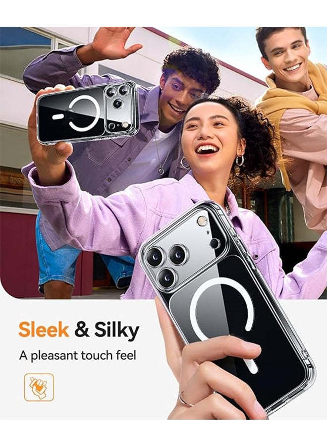 YJ iPhone 17 Pro Max Case Magsafe Strong Magnet Upgraded Shutter Button Delay Yellowing 17 Pro Max Case Military-Grade Protection Wear-resistant iPhone 17 Pro Max Cover Compatible with Magsafe Accessory - Image 5