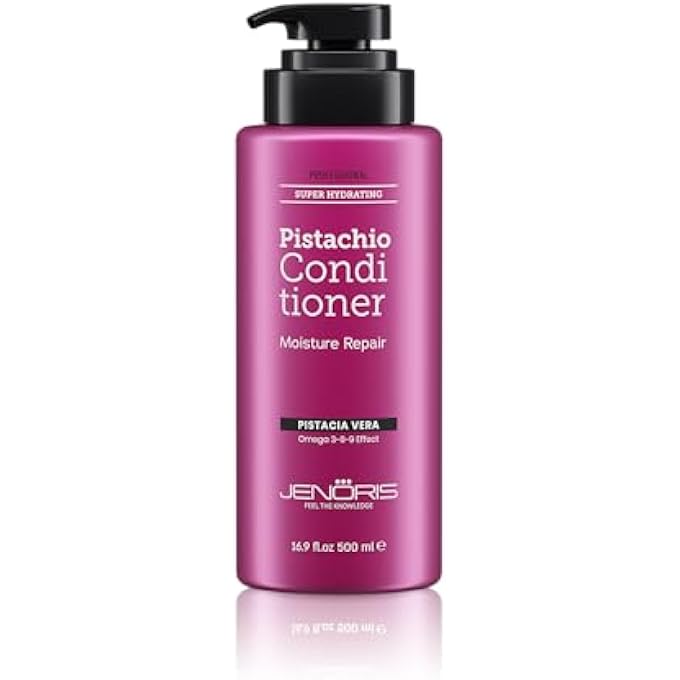 Jenoris PISTACHIO CONDITIONER FOR COLORED & DRY HAIR 16.9 FL.OZ / 500 ML PROFESSIONAL HAIR CARE PRODUCTS FOR WOMEN AND MEN. [PISTACHIO AND BORAGE OILS] - Image 2