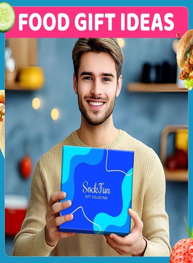 جوارب طعام بتصميم هوت دوغ - هدايا هوت دوغ للرجال، جوارب ساندويتش خبز لمحبي الطعام، جوارب عيد الميلاد - Image 3