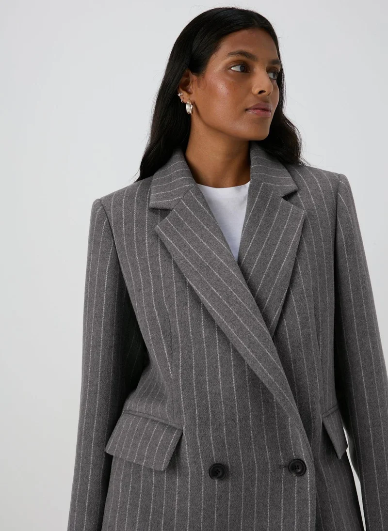 Matalan Grey Pinstripe Blazer