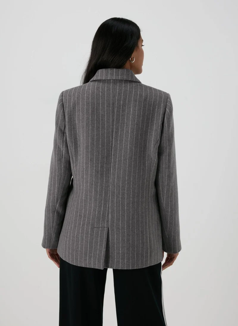 Matalan Grey Pinstripe Blazer